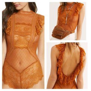 Free People Winnie lace Bodysuit